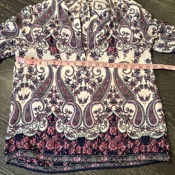 LUCKY Brand lightweight paisley print top, size small - Picture 11 of 12